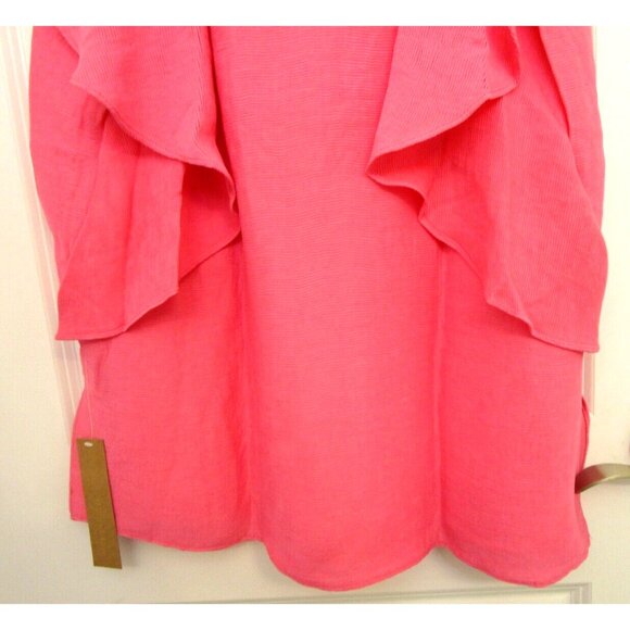 Rachel Roy Curvy Collection Plus Size Pink Ruffled Short Sleeve Top Size 1X NWT - Picture 16 of 16